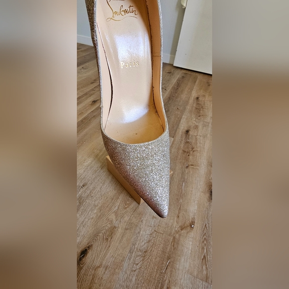 Christian Louboutin so kate gold glitter 120 pumps 37.5 - Picture 8 of 16